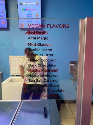 Vegan options at 212 Ice Cream Studio - Williams Field Rd in Gilbert