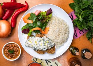 Filets seitan com creme de espinafre at Pratada  in Sao Paulo