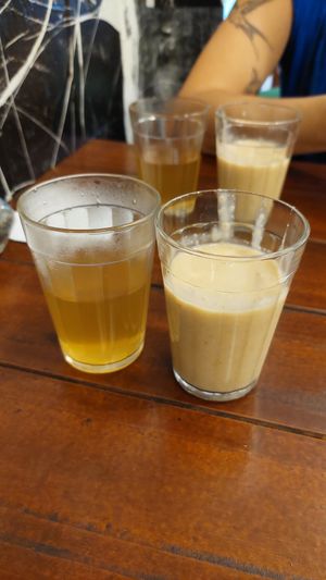 Quentão e chá de amendoim (do combinado junino) at Pratada  in Sao Paulo