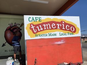 Outdoor cooking area at La Chaiteria in Tucson