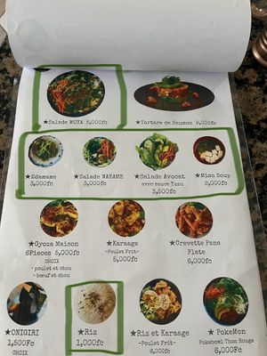 Vegan options   at Matcha Café in Dakar