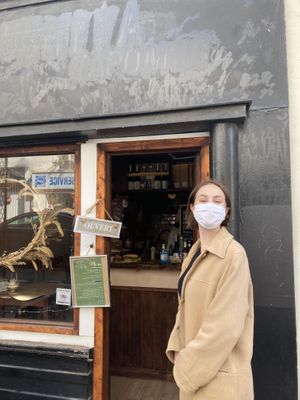 Outside the restaurant - only open for takeaway at Itadakizen Paris in Paris
