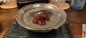 black sesam flan at Itadakizen Paris in Paris