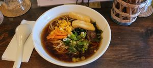 Ramen with shoyu sauce. at Itadakizen Paris in Paris