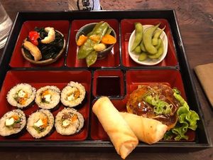 What a great variety in the bento! We each had our favorite dish   at Itadakizen Paris in Paris