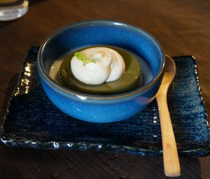 Matcha Pannacotta at Itadakizen Paris in Paris