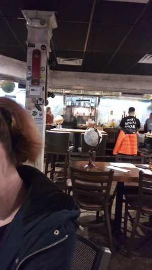 Globe theme at Village Taco in Columbus