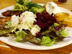 A typical daily menu.  at Water en Brood in The Hague