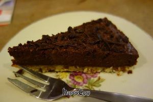 Raw vegan chocolate cake! at Baklust in The Hague