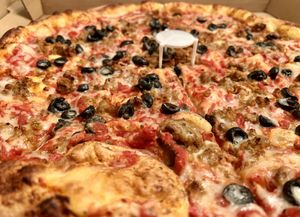 Vegan sausage and olive #Veganuary at Venezia's in Phoenix