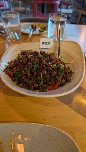 Impossible beef on fire at Sumiao Hunan Kitchen in Cambridge