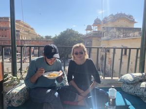 Delicious food  at Cafe Veda in Jaipur