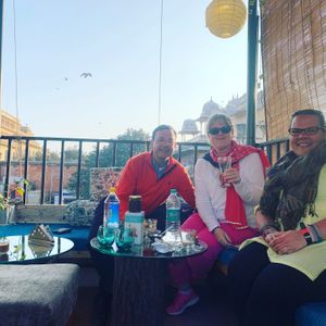 Ayurveda wellness products with wellness chai at Cafe Veda in Jaipur