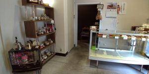 Manju showcase at Abe Manju Ten in Fukuoka