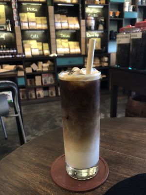 Iced soy milk coffee   at Hoa Champa in Hoi An