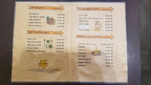 menu 1 at Hoa Champa in Hoi An