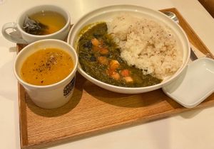 Curry and soup set at Soup Stock Tokyo - Lumine Shinjuku in Tokyo