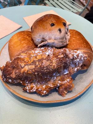 Almond Croissant at Land & Monkeys - Beaumarchais in Paris