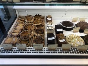 Some of the cakes  at Land & Monkeys - Beaumarchais in Paris