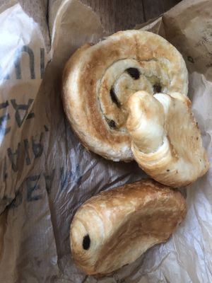 Croissant, pain au chocolat & pain aux raisins  at Land & Monkeys - Beaumarchais in Paris