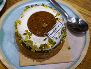 Azahar (pistachio/orange blossom water) at Land & Monkeys - Beaumarchais in Paris