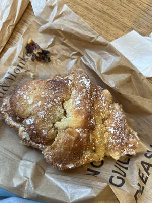 almond croissant   at Land & Monkeys - Beaumarchais in Paris