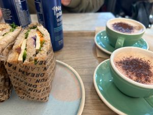 Tofu sandwhich  at Land & Monkeys - Beaumarchais in Paris