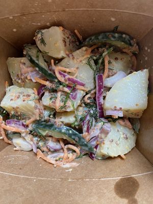 Potato salad to go.  at Land & Monkeys - Beaumarchais in Paris