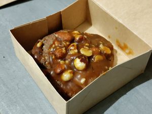 Salted caramel cookie. This was heaven at Land & Monkeys - Beaumarchais in Paris