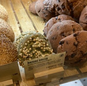 New matcha bread at Land & Monkeys - Beaumarchais in Paris