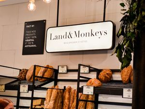 Some of the breads at Land & Monkeys -- Beaumarchais at Land & Monkeys - Beaumarchais in Paris