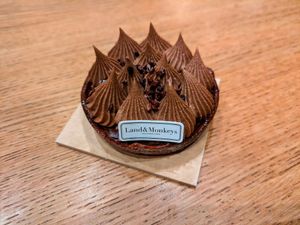 One of several types of Chocolate Tartes at Land & Monkeys -- Beaumarchais
 at Land & Monkeys - Beaumarchais in Paris