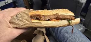 Delicious tofu sandwich at Land & Monkeys - Beaumarchais in Paris