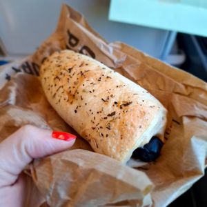 Petit pain aux olives at Land & Monkeys - Beaumarchais in Paris