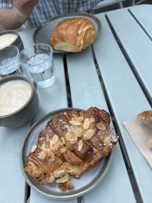 Croissant Amande, pain au chocolat  at Land & Monkeys - Beaumarchais in Paris