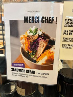 Kebab sandwich at Land & Monkeys - Beaumarchais in Paris