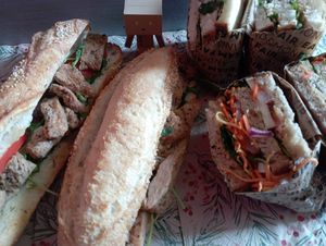 Sandwiches at Land & Monkeys - Beaumarchais in Paris