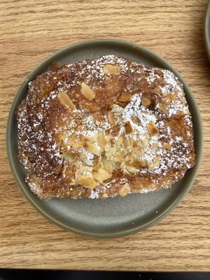 Almond and chocolate croissant   at Land & Monkeys - Beaumarchais in Paris