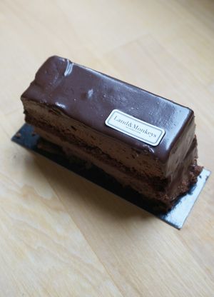 Chocolate Cake at Land & Monkeys - Beaumarchais in Paris