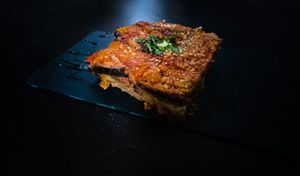 Parmigiana di Melanzane at Al Sanpietrino Trattoria in Lisbon