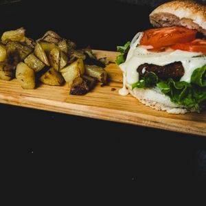 Cheese Vurger at Al Sanpietrino Trattoria in Lisbon