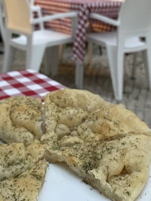 Focaccia at Al Sanpietrino Trattoria in Lisbon