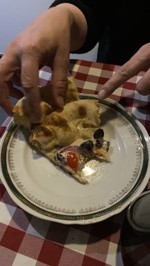 White base pizza  at Al Sanpietrino Trattoria in Lisbon