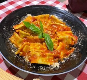 OMG ravioli - so so good! at Al Sanpietrino Trattoria in Lisbon