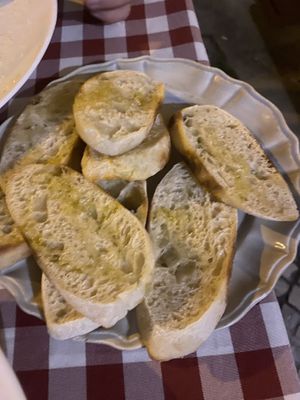 Bread on the side   at Al Sanpietrino Trattoria in Lisbon