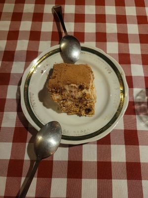 Tiramisu at Al Sanpietrino Trattoria in Lisbon