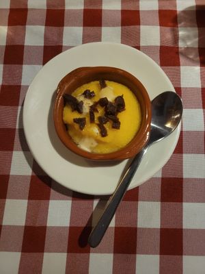 Polenta and sausage bite at Al Sanpietrino Trattoria in Lisbon