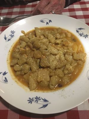 Spätzle appetizer at Al Sanpietrino Trattoria in Lisbon