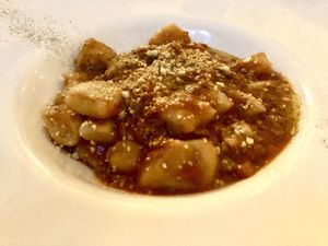 Gnocchetti do patate al ragu   at Al Sanpietrino Trattoria in Lisbon