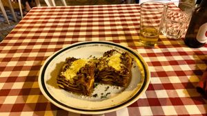 La Lasagna  at Al Sanpietrino Trattoria in Lisbon